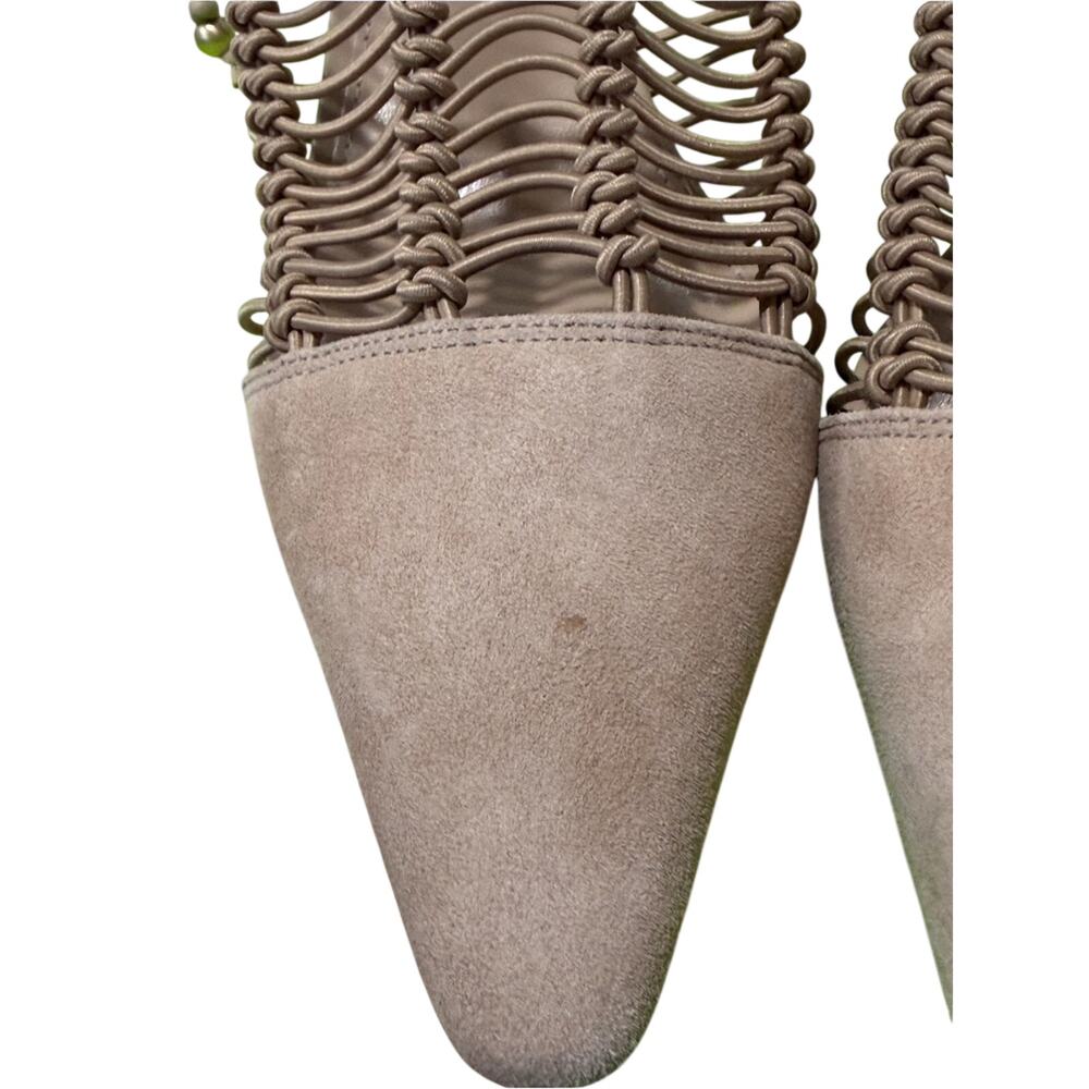 Sam Edelman Trinity Sesame Suede Woven Lace-Up 9.5 NWTB - Picture 6 of 11